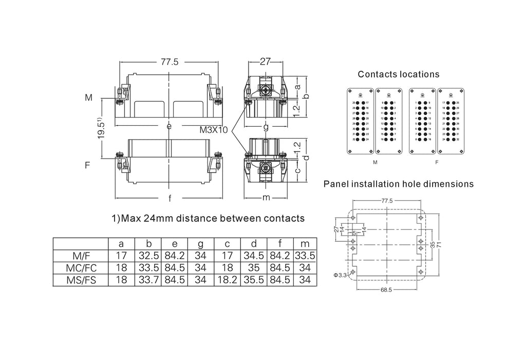 FGFMNGE6M technical drawing