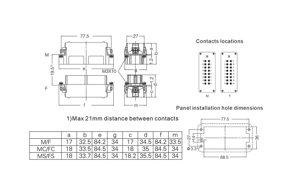 FGFMNGS6M disegno tecnico