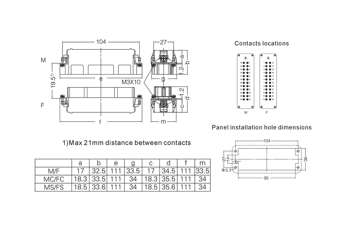 FLFMNLS4M disegno tecnico