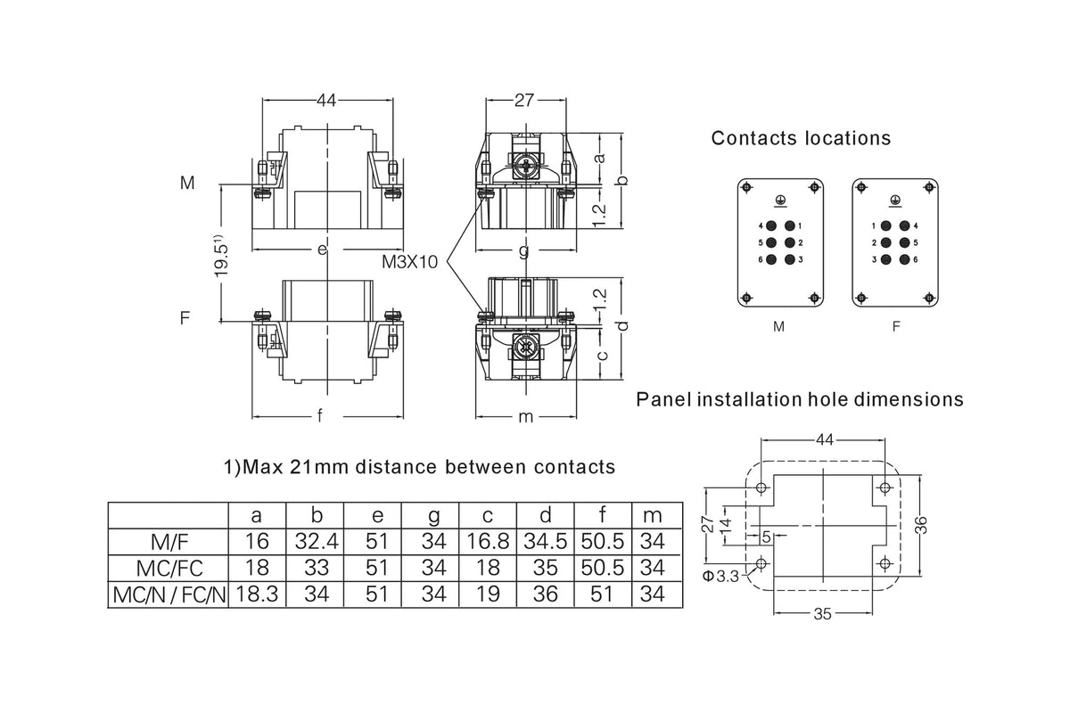 FNFMNN06M disegno tecnico