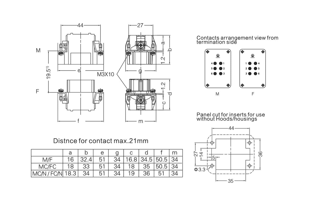 FNMMNN06V disegno tecnico